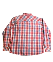 Load image into Gallery viewer, Ariat Shirt Adult Extra Large Red Blue Retro Fit Plaid WESTERN Button Up Mens
