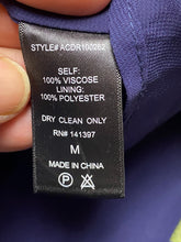 Load image into Gallery viewer, ASTR The Label Dress Women Medium Navy AOP Cherry Viscose Fit Flare Boho Peasant