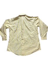 Load image into Gallery viewer, Brooks Brothers Shirt Adult 16.5 Large Yellow Blue Button Up Traditional Fit Men