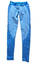 Load image into Gallery viewer, Gymshark Leggings Womens 24x28 Blue Pull On Stretch Tapered Elastic Waist Yoga