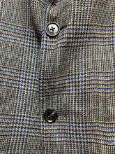 Load image into Gallery viewer, Tommy Hilfiger Sport Coat Mens 42L Gray Blue 100% Wool Suit Blazer Houndstooth