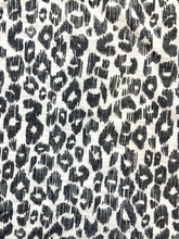 Load image into Gallery viewer, Armani Exchange Shirt Womens Small Black White Oversize Leopard AOP Rayon Blouse