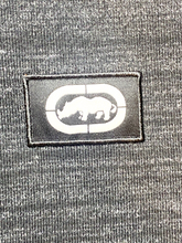 Load image into Gallery viewer, Ecko Unltd Shirt Adult Extra Large Heather Black Hoodie Rhino Brand Snaps Mens