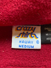 Load image into Gallery viewer, VTG Crazy Shirts Sweater Adult Medium Red Full Zip Lake Tahoe Embroidered Mens