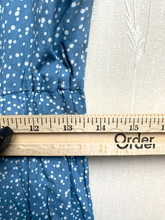 Load image into Gallery viewer, Sage The Label Jumpsuit Womens Medium Blue Tie Front Keep Her Wild Rayon NWT $98