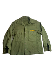 Load image into Gallery viewer, US Army Shirt Adult Medium Green Field Utility Uniform Military War Era Mens