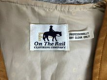 Load image into Gallery viewer, On The Rail Clothing Vest Adult Small Brown Zip Up Western Cowboy Rhinestone Men