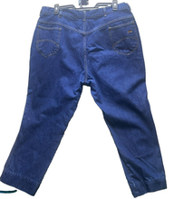 Load image into Gallery viewer, CHIC Jeans Womens 26 Blue Denim Embroidered Logo Flat Front Casual USA Made Lady