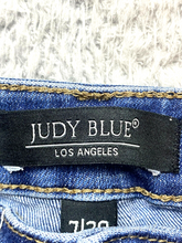 Load image into Gallery viewer, Judy Blue Jeans Womens 7/28 (26x26.5) Blue Denim Skinny Fit Button Fly Spandex