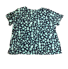 Load image into Gallery viewer, J Jill Shirt Womens Extra Large Petite AOP Pineapple Oversized Boxy Rayon Ladies