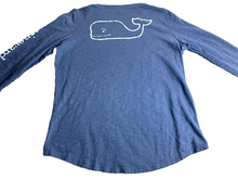 Load image into Gallery viewer, Vineyard Vines Shirt Adult Medium Blue Crew Neck Spell Out Whale Pullover Mens