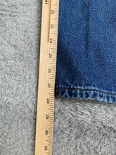 Load image into Gallery viewer, Eddie Bauer Jeans Womens 12 (30x27.5) Blue Straight Petite Flannel Lined Denim