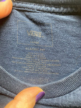 Load image into Gallery viewer, VANS Shirt Adult Large Navy Blue Mens Classic Fit Atlanta Skateboarding Mens