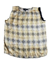 Load image into Gallery viewer, MNG by Mango Shirt Womens Extra Large Yellow Gold Tank Blouse Oversized Ladies