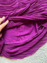 Load image into Gallery viewer, ZARA Skirt Womens Small (26x27) Purple Ruffle Trim Back Zip Boho Asymmetric