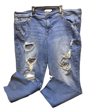 Load image into Gallery viewer, Torrid Jeans Womens Plus Size Blue Denim Stretch Pants Grunge Distressed Ladies