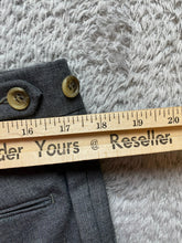 Load image into Gallery viewer, Woodmere Pants Adult 36R Gray Flat Front Wool Blend Casual Trouser Dress Mens