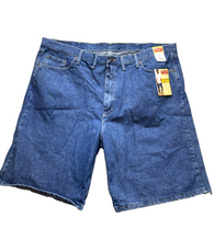 Load image into Gallery viewer, Wrangler Shorts Adult 46 REG Blue Denim Relaxed Fit Bermuda 9.5" Inseam Mens NWT