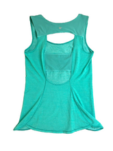 Load image into Gallery viewer, Lululemon Shirt Womens 2XS XXS Blue Green Run Cut Out Tank Activewear Workout