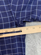 Load image into Gallery viewer, Orvis Shirt Adult Large Navy Blue Windowpane Button Up Casual Pocket Mens