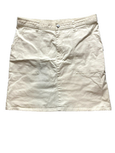 Load image into Gallery viewer, Lauren Ralph Lauren Skirt Womens 12 (34x18) Beige Denim Pencil Spandex Ladies