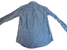Load image into Gallery viewer, Nat Nast Shirt Adult Medium Blue Checkered Button Up Casual Luxury Original Mens