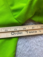 Load image into Gallery viewer, VTG Shirt Youth Size Medium Neon Green Solid Fitted Casual Pullover 80s Girls