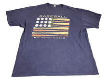 Load image into Gallery viewer, Vintage Baseball Shirt Adult 2X Navy Blue American Classic 90s Sports USA Mens