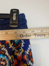 Load image into Gallery viewer, Golden Black Pants Womens 1X (32x28) Geometric AOP Festive Boho Spandex Plus NWT