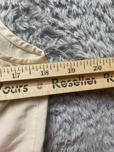 Load image into Gallery viewer, Pendleton Shirt Womens 10 Small Ivory Tank Blouse 100% Silk Tie Shawl Collar