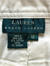 Load image into Gallery viewer, Lauren Ralph Lauren Skirt Womens 12 (34x18) Beige Denim Pencil Spandex Ladies