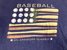 Load image into Gallery viewer, Vintage Baseball Shirt Adult 2X Navy Blue American Classic 90s Sports USA Mens