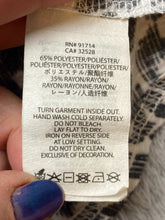 Load image into Gallery viewer, Armani Exchange Shirt Womens Small Black White Oversize Leopard AOP Rayon Blouse