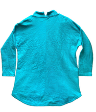 Load image into Gallery viewer, Soft Surroundings Jacket Womens 2XL Turquoise Button Up Spandex Stretch Tunic