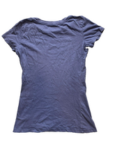 Load image into Gallery viewer, Blue 84 Shirt Womens Small Slate Blue Kauai Hawaii Big Island Gear Flower Ladies