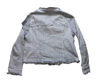 Load image into Gallery viewer, Cupcakes & Cashmere Jacket Womens Extra Large Raw Hem Button Up Collared Ladies