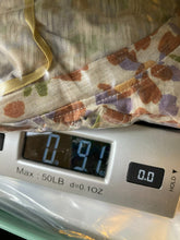 Load image into Gallery viewer, Democracy Shirt Womens Extra Large Tan Lavender AOP Floral Ruffle Trim Boho NWT