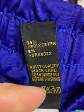 Load image into Gallery viewer, Golden Black Pants Women 1X (32x29) Blue Geometric AOP Festive Boho Spandex Plus