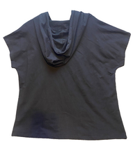 Load image into Gallery viewer, Vocal Sweater Womens Black Large Bling Angel Wings Hooded Streetwear NWOT