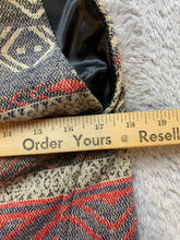 Load image into Gallery viewer, Me Jane Vest Womens Extra Large Navy Aztec Wool Blend Open Front Wrap Jacket