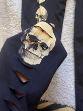 Load image into Gallery viewer, Vocal Pants Womens 2XL Black Skull Leggings Laser Slashed Cut Goth Punk NWOT