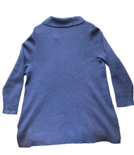 Load image into Gallery viewer, J Jill Sweater Womens Extra Large Periwinkle Oversized Nylon Cowl Neck Outerwear