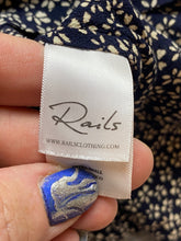 Load image into Gallery viewer, Rails Romper Womens Extra Small Navy AOP Floral Hippie Boho Rayon Viscose Ladies