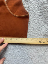 Load image into Gallery viewer, Free People FP Movement Shirt Womens Large Brownish Red Racerback Crop Stretch