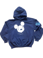 Load image into Gallery viewer, Mickey Mouse Neff Sweatshirt Adult Large Navy Hoodie Pocket Sweater Disney Mens