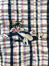 Load image into Gallery viewer, Vintage Looney Tunes Shirt Womens 14W/16W Navy Pink Tweety Bird Sylvester Plus
