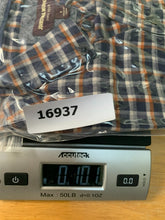 Load image into Gallery viewer, Johnston & Murphy Shirt Adult Small Navy Orange Flannel Button Up Casual Mens