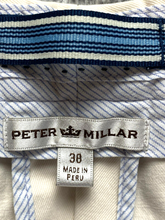 Load image into Gallery viewer, Peter Millar Shorts Adult 38 Off White Flat Front Slash Pocket Crown Chino Mens