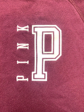 Load image into Gallery viewer, Victoria's Secret PINK Sweatshirt Womens Small Maroon Oversized Pockets Sweater