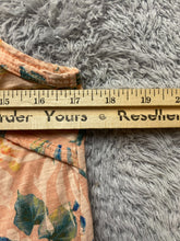 Load image into Gallery viewer, Fresh Produce Dress Womens Small Peach Cut Out AOP Flower Boho Summer Sample USA